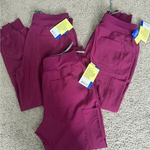Landau Forward Cargo Jogger Scrub Pants – Wine – Size L (NWT)